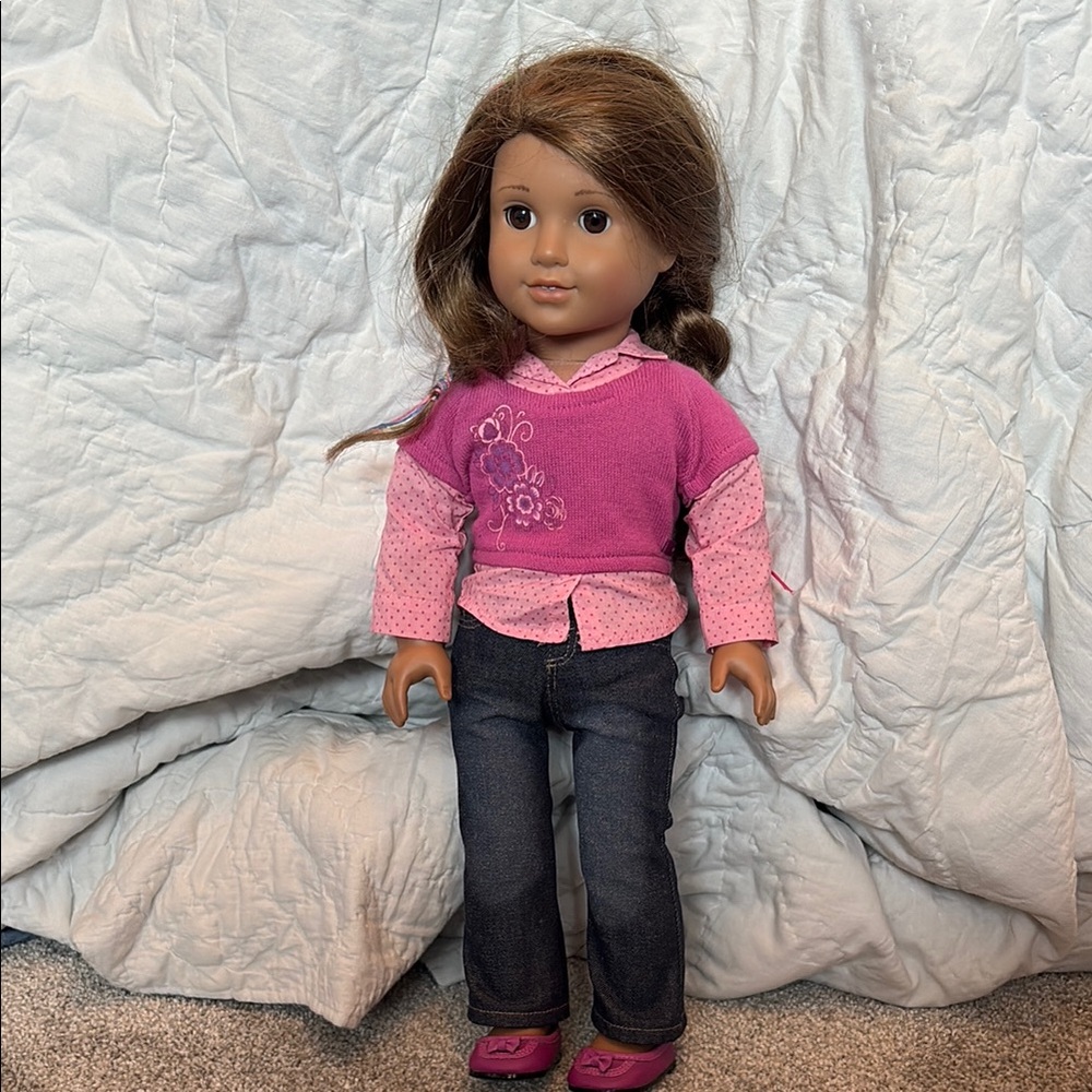American Girl 18” Doll with cute outfit